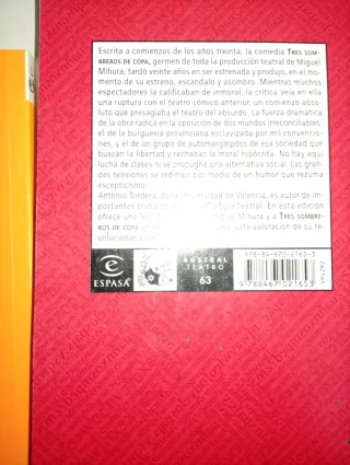 Papel mojado, Tres sombreros de copa.