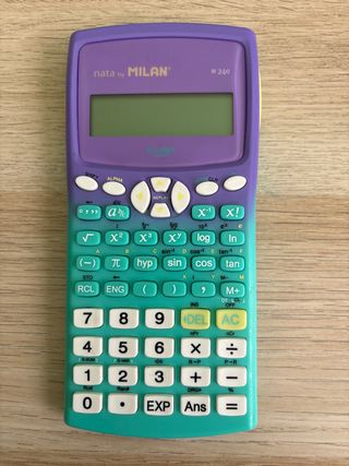 Calculadora Milan M240 Morado/Verde
