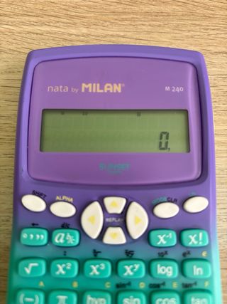 Calculadora Milan M240 Morado/Verde