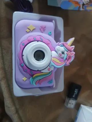 Cámara Digital Infantil Unicornio Rosa y Morado