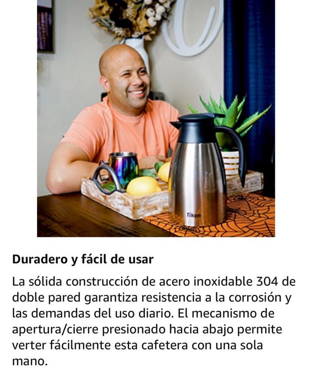 Jarra Térmo Acero Inoxidable 1L