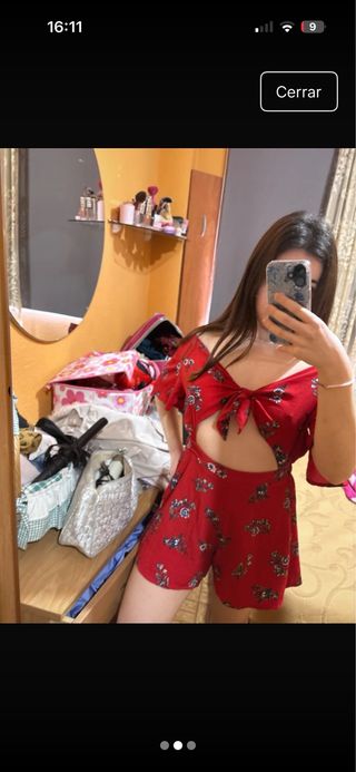 Mono corto estampado floral