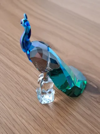 Pavo Real Swarovski 6cm Sin pico. Con Caja y certi