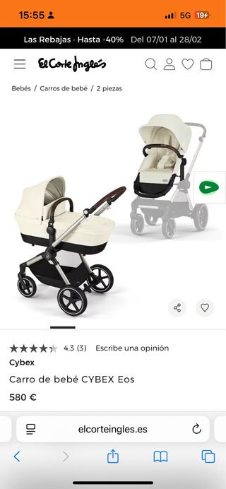 Passeggino CYBEX Eos Lux NUOVO