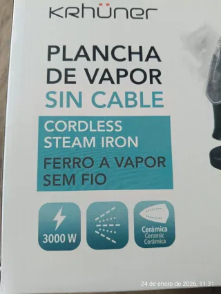 Plancha inalámbrica sin cables SIN ESTRENAR