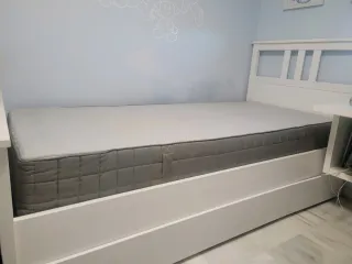 Cama 90x200 con cajón y colchón