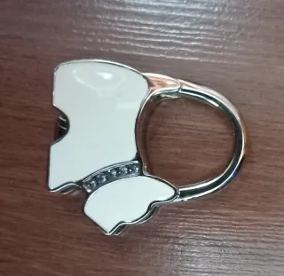 Colgador bolso perro con brillantes