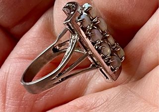 Anillo Vintage Ópalos Etíopes