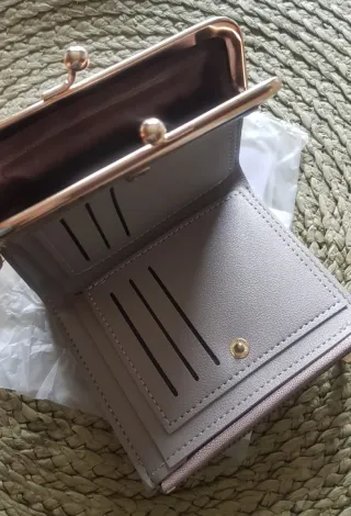 Monedero Cartera estilo Vintage. Nuevo!