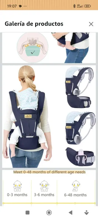 Mochila Portabebés Ergonómica Viedouce