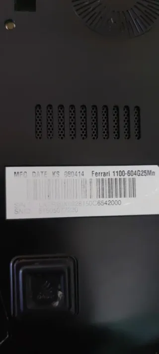 Portátil Acer Edición Especial Ferrari