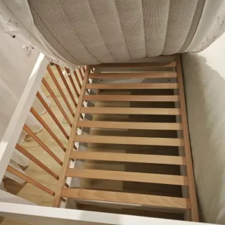 Cuna Ros con protector y colchón Ecu Kids 120x60.