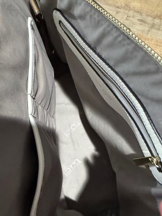 Bolso piel marca Pepe Moll señora rojo y blanco