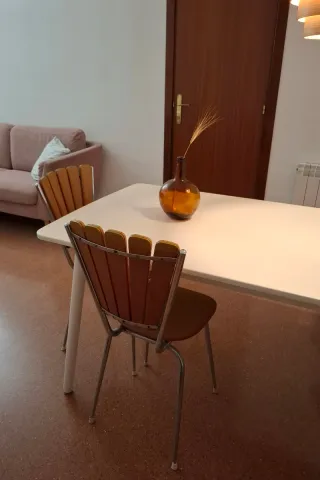 2 Sillas Vintage Respaldo Pétalos