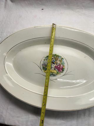 Travessa Faiança Romântica Pintada