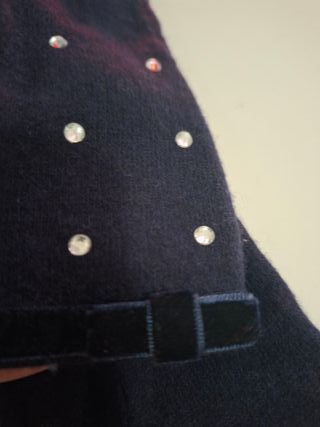 Guanti Camomilla Milano Blu Donna