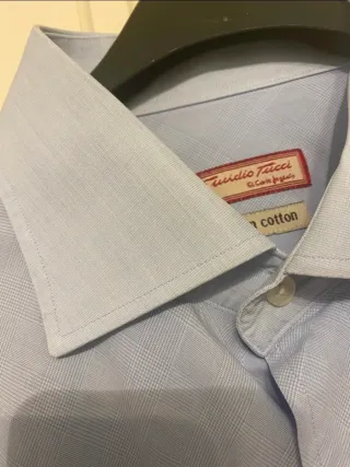 Camisa de vestir Emidio Tucci azul El Corte Inglés