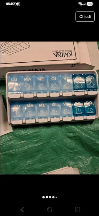 Dispenser Compresse Giornaliero Settimanale