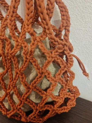 Borsetta a rete arancione