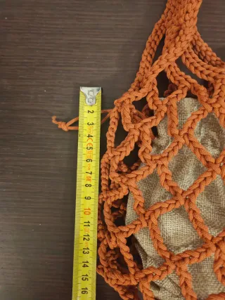 Borsetta a rete arancione