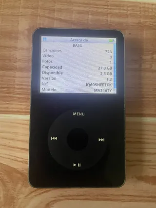 iPod Classic 5ª Gen 30GB Negro