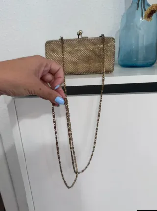 Bolso de fiesta dorado