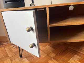 Mueble TV madera y metal