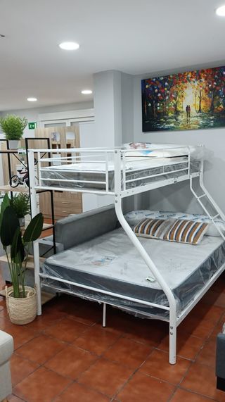 Litera Matrimonio Metal Blanco