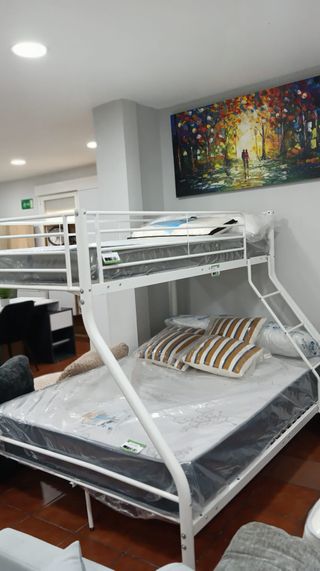 Litera Matrimonio Metal Blanco