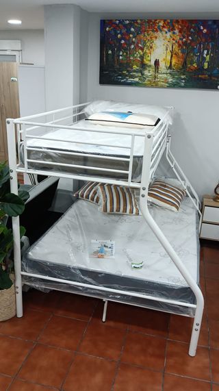 Litera Matrimonio Metal Blanco