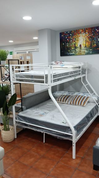 Litera Matrimonio Metal Blanco