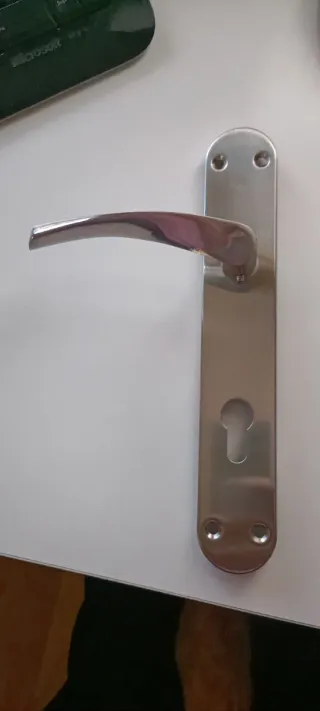 Manilla de puerta niquel