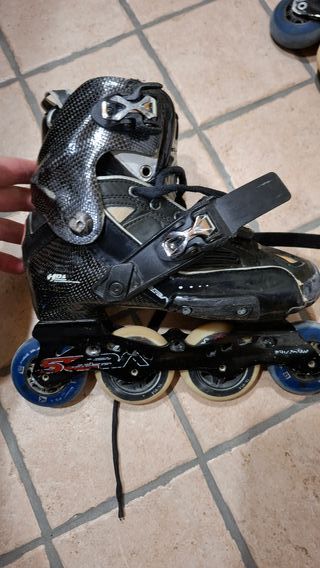 Pattini SEBA in linea taglia 35 + 20 cuscinetti