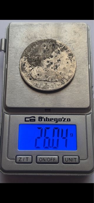 8 Reales 1780 (BC+) México Carlos III