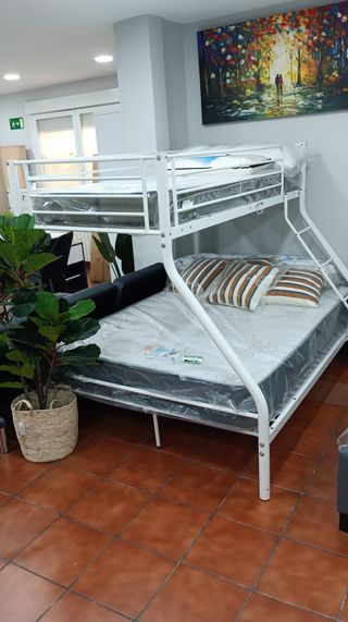 Litera Matrimonio Metal Blanco