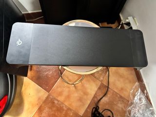 Soporte Elevador Monitor Negro Dorado