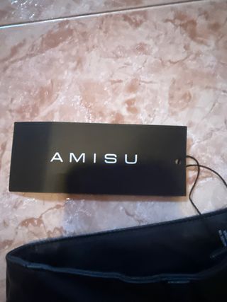 Pantalón polipiel negro flare sin estrenar