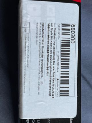 Cámara de aire ultraligera para bicicleta