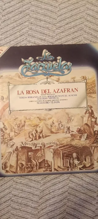 Disco Vinilo La Zarzuela: La Rosa del Azafrán