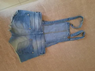 Salopette corta jeans Terranova