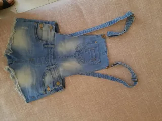 Salopette corta jeans Terranova