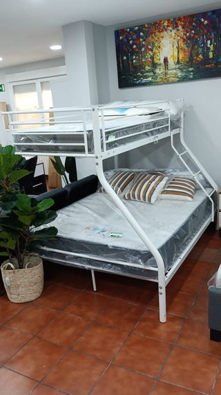 Litera Matrimonio Metal Blanco