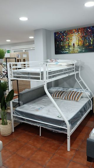 Litera Matrimonio Metal Blanco