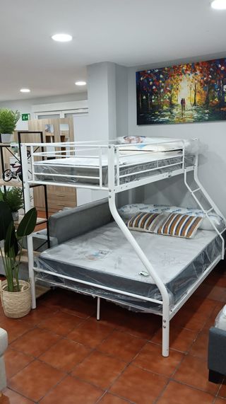 Litera Matrimonio Metal Blanco