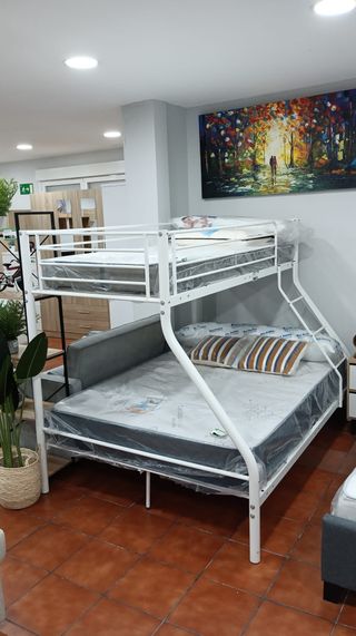 Litera Matrimonio Metal Blanco