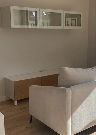 Estantería Madera y Cristal