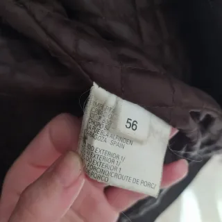 Abrigo de piel marrón hombre Talla 56