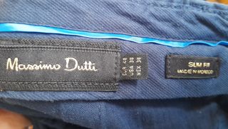 Pantalón Massimo Dutti azul hombre