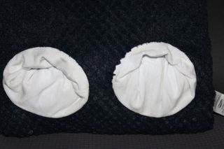 Almofada azul em tecido