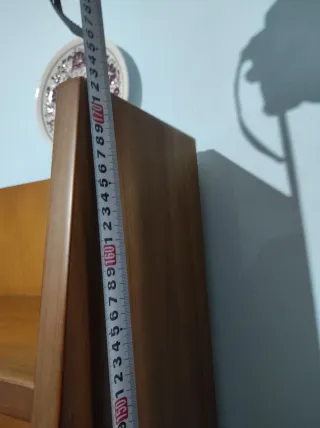 Mobile con cassetti e ribalta in legno